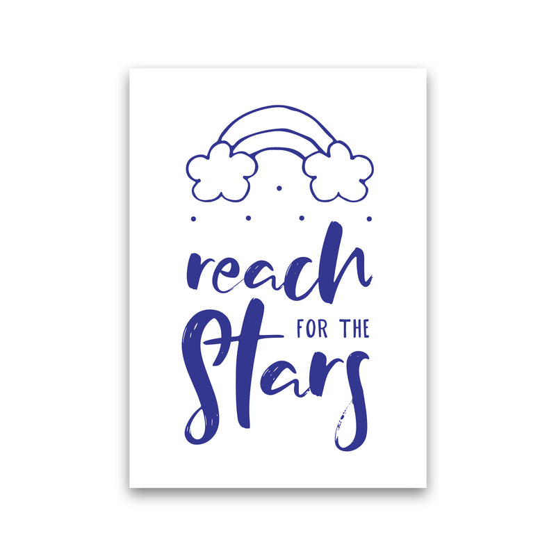 Reach For The Stars Navy Modern Print Print Only