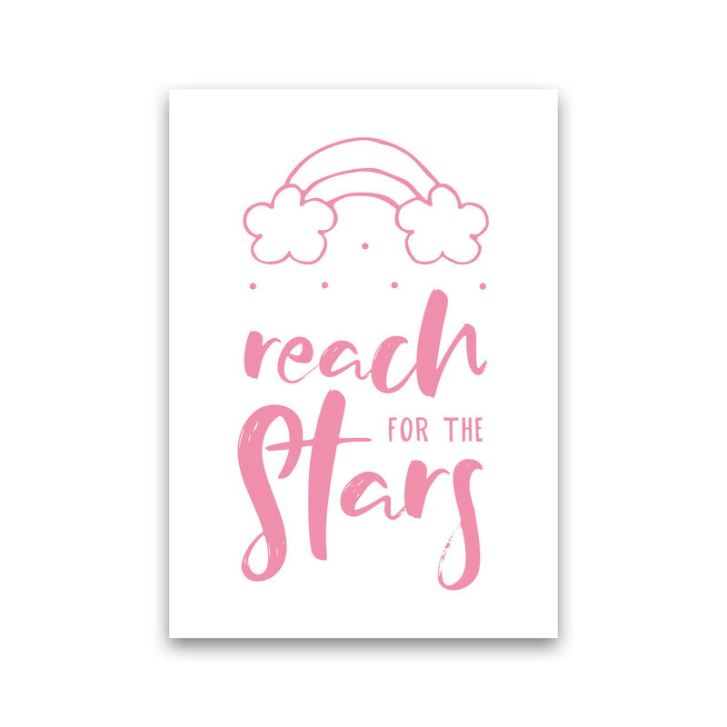 Reach For The Stars Pink Modern Print Print Only