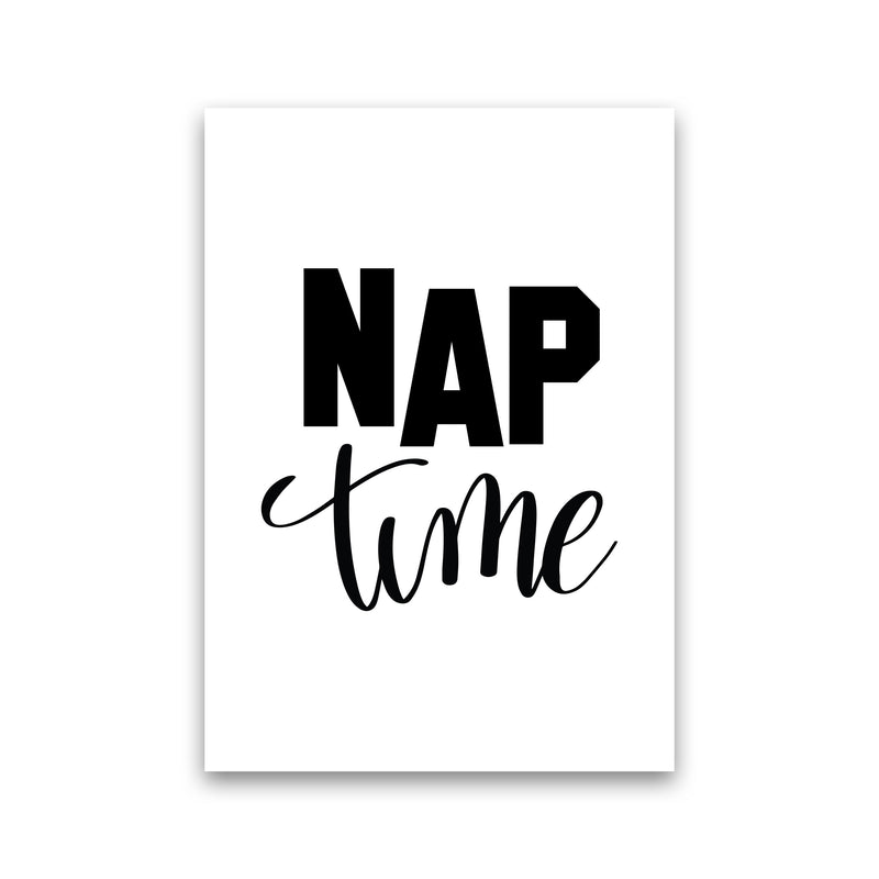 Nap Time Black Framed Typography Wall Art Print Print Only