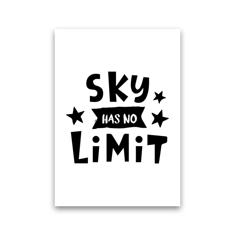 Sky Has No Limit Framed Nursey Wall Art Print Print Only