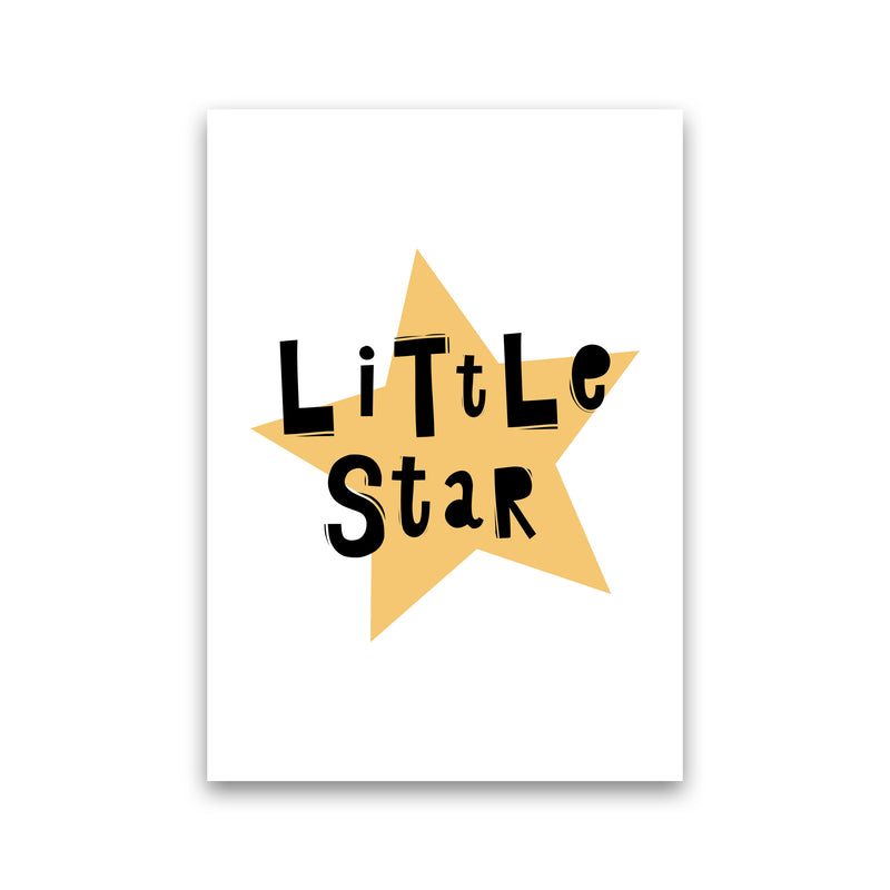Little Star Scandi Framed Typography Wall Art Print Print Only