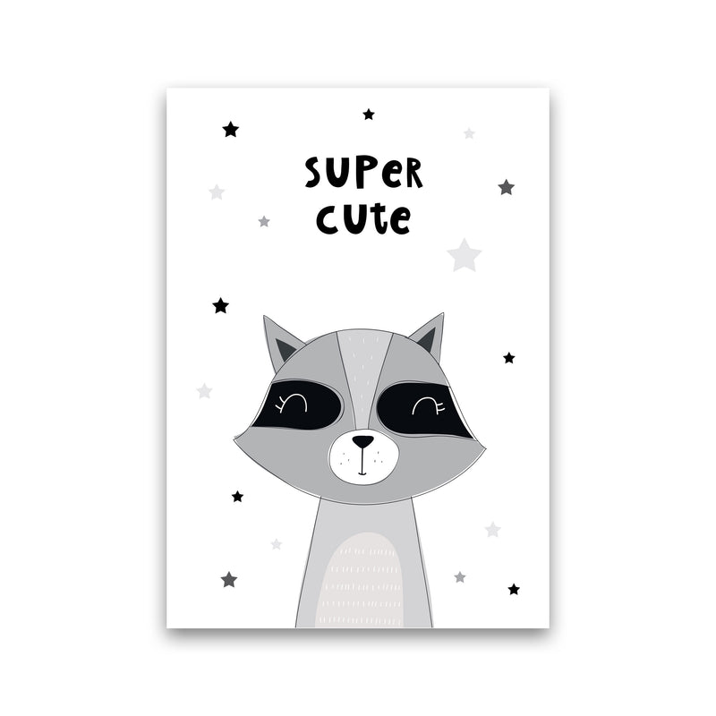Super Cute Raccoon Framed Nursey Wall Art Print Print Only