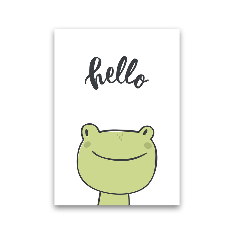 Hello Frog Modern Print Animal Art Print Print Only