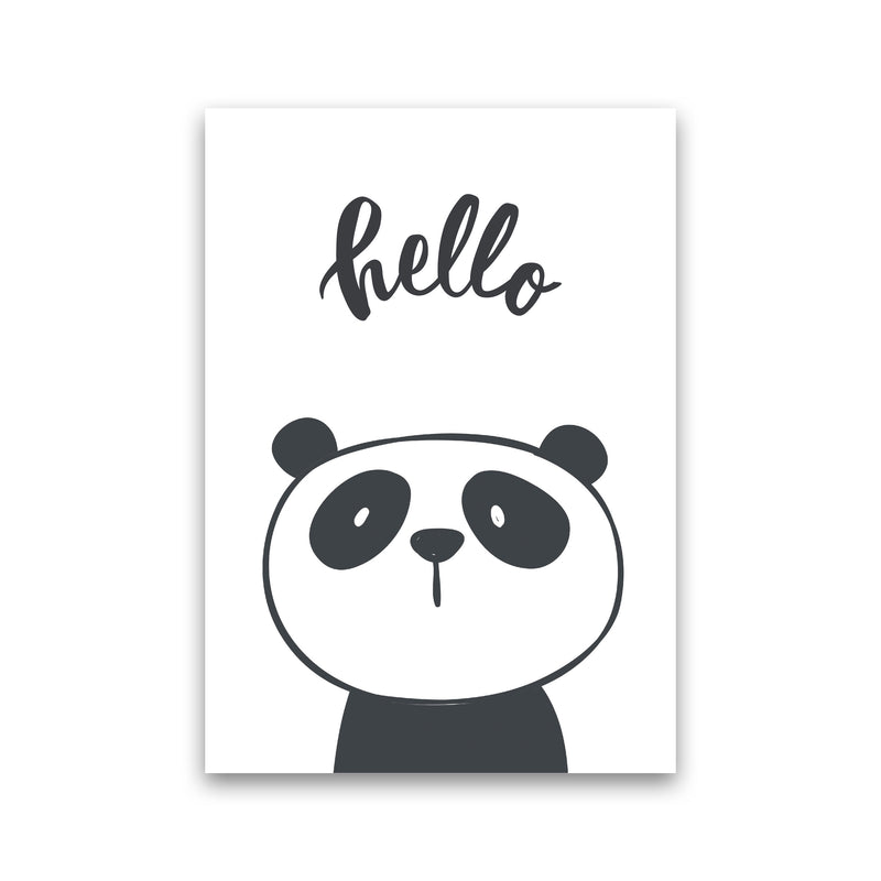 Hello Panda Modern Print Animal Art Print Print Only