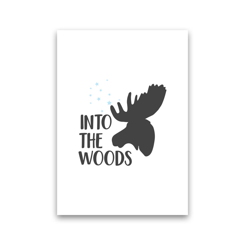 Into The Woods Framed Typography Wall Art Print Print Only