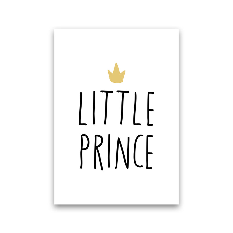 Little Prince Black And Gold Framed Nursey Wall Art Print Print Only