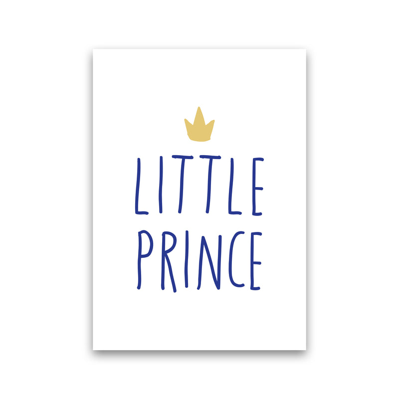 Little Prince Navy And Gold Framed Nursey Wall Art Print Print Only