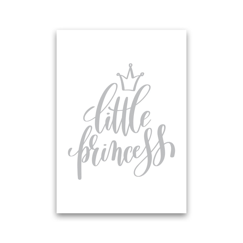 Little Princess Grey Framed Nursey Wall Art Print Print Only