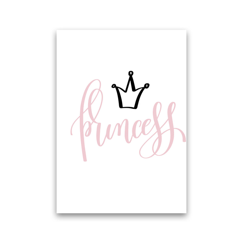 Princess Pink And Black Framed Nursey Wall Art Print Print Only