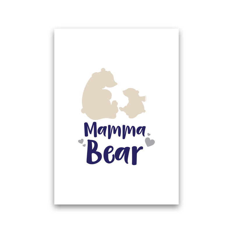 Mama Bear Framed Nursey Wall Art Print Print Only