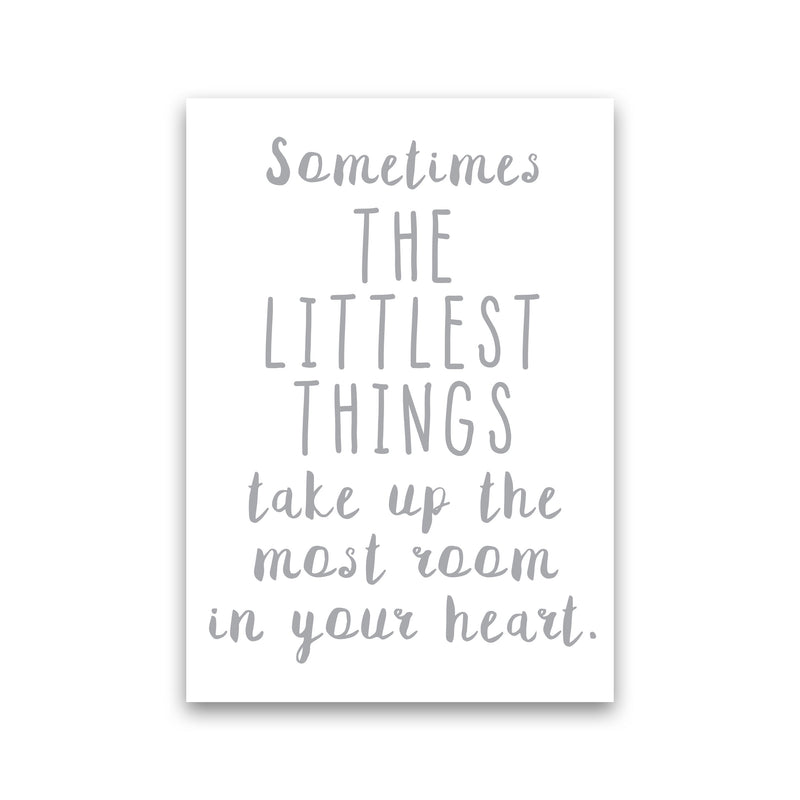The Littlest Things Grey Modern Print Print Only