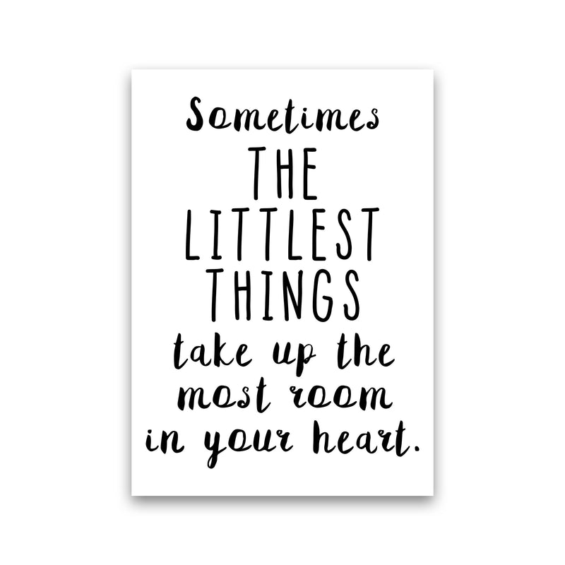 The Littlest Things Black Modern Print Print Only