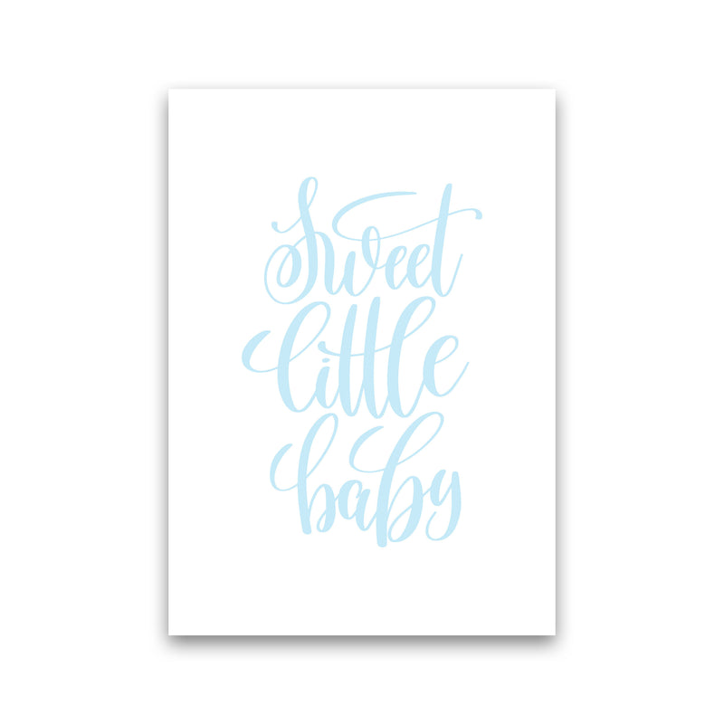 Sweet Little Baby Blue Framed Nursey Wall Art Print Print Only