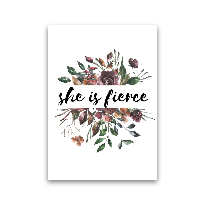 She Is Fierce Mixed Floral Modern Print Print Only