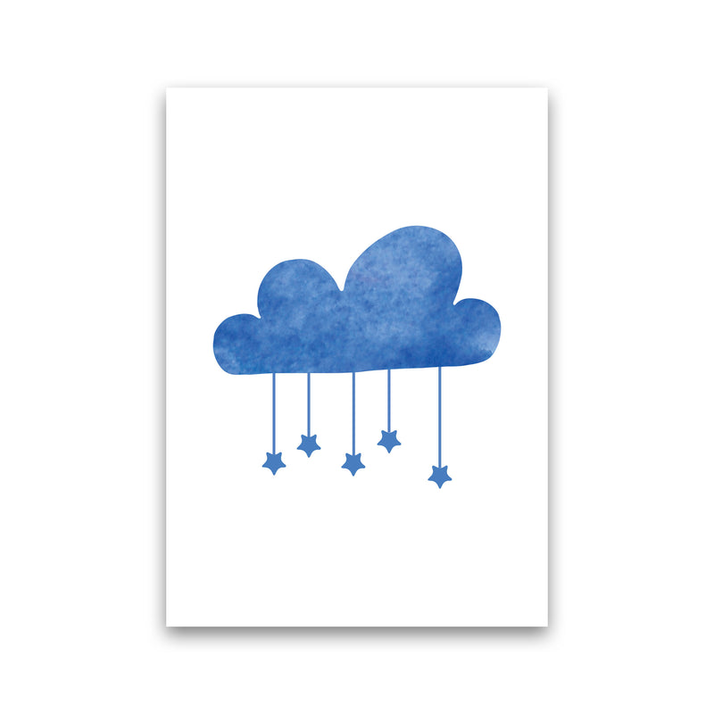 Blue Cloud Watercolour Modern Print Print Only