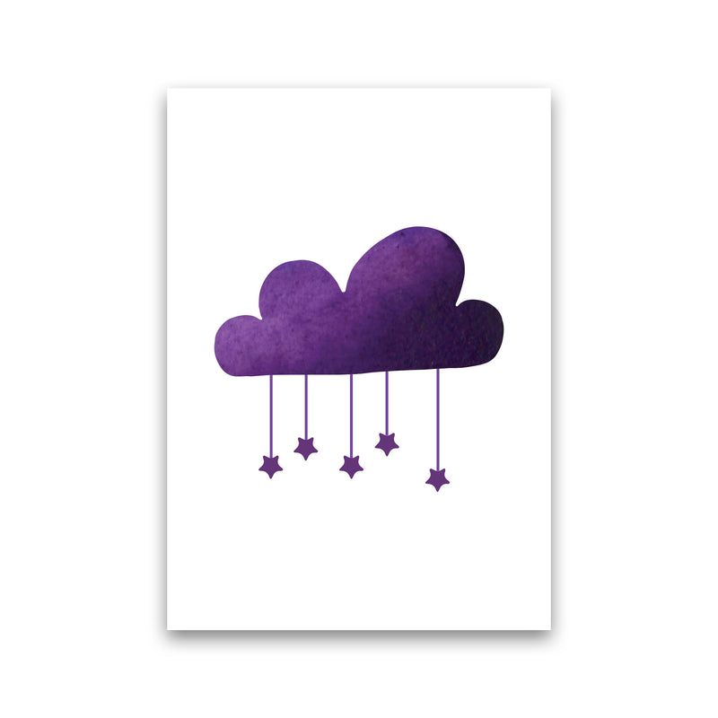 Purple Cloud Watercolour Modern Print Print Only