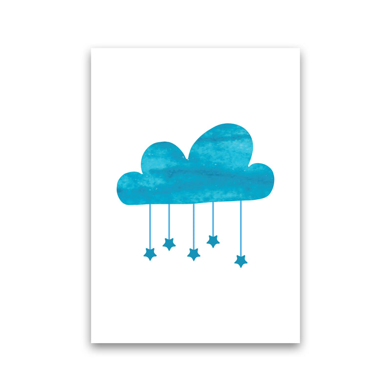 Turquoise Cloud Watercolour Modern Print Print Only