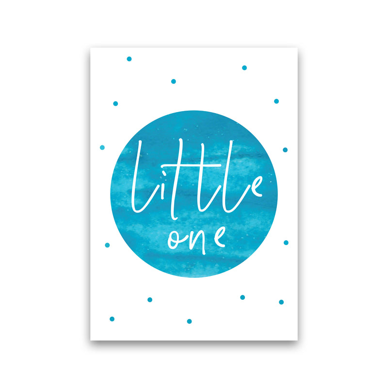 Little One Turquoise Watercolour Modern Print Print Only
