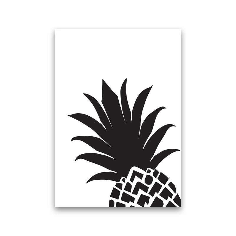 Black Pineapple 1 Modern Print, Framed Kitchen Wall Art Print Only