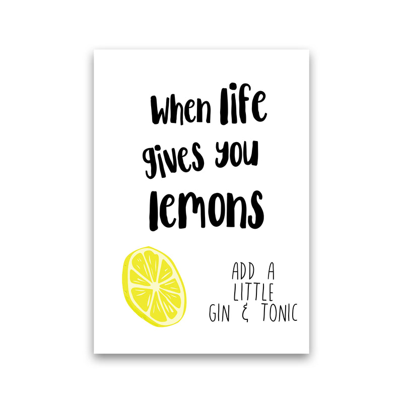 Humorous Gin Sayings Multi Set Kitchen Typography Wall Art Print Only