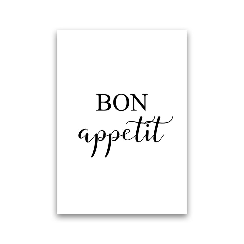 Bon Appetit Framed Typography Wall Art Print Print Only