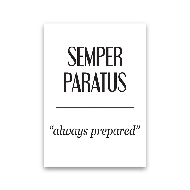 Semper Paratus Modern Print Print Only