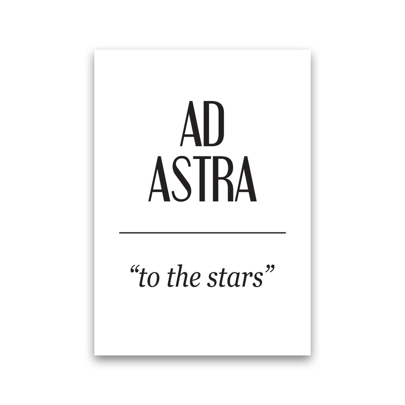 Ad Astra Framed Typography Wall Art Print Print Only