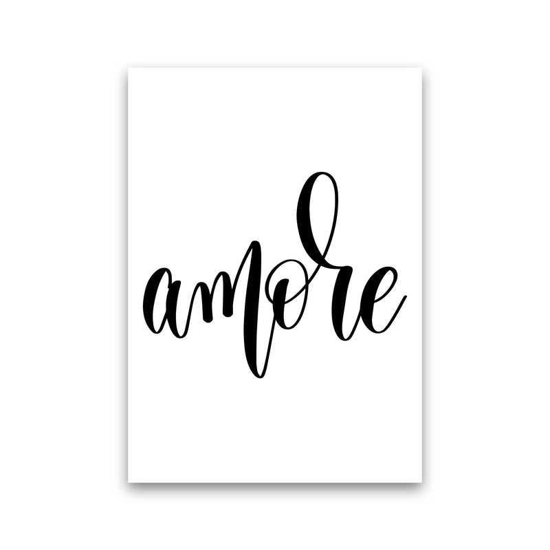 Amore Framed Typography Wall Art Print Print Only