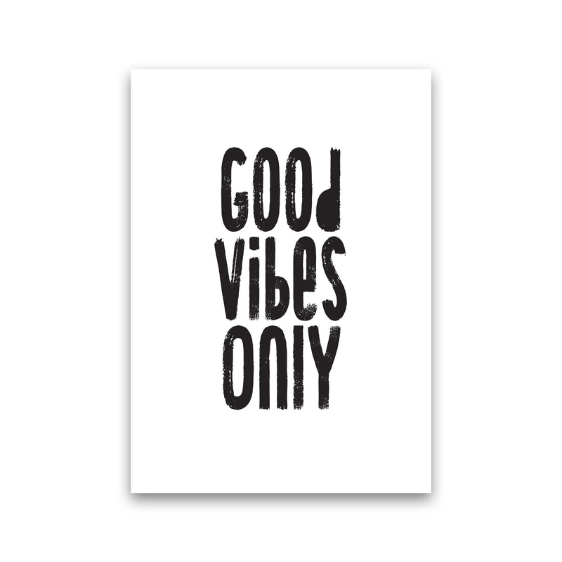 Good Vibes Only Framed Typography Wall Art Print Print Only