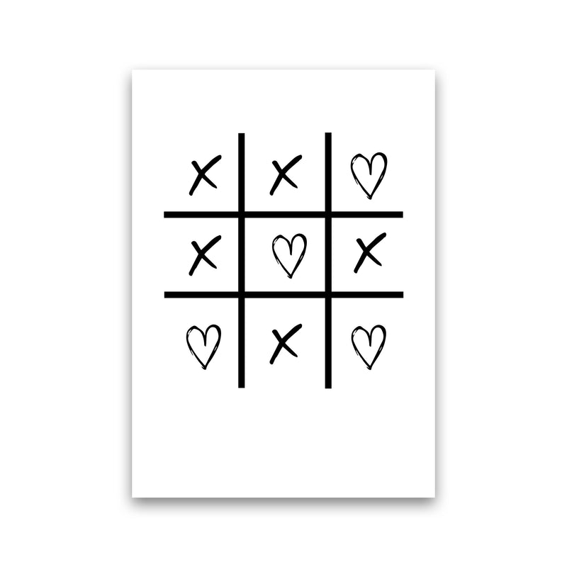 Hearts And Crosses Modern Print Print Only