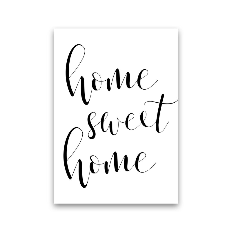 Home Sweet Home Framed Typography Wall Art Print Print Only