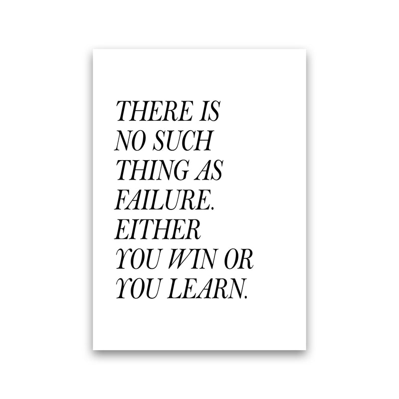 No Such Thing As Failure Framed Typography Wall Art Print Print Only