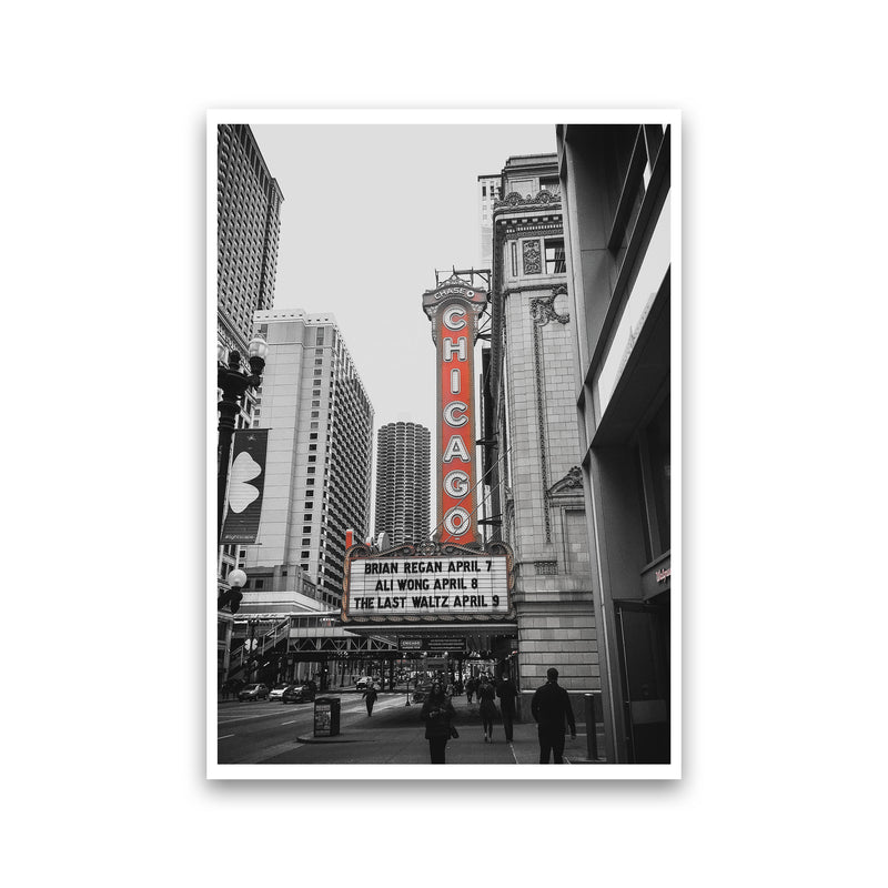 Chicago Theatre Modern Print Print Only