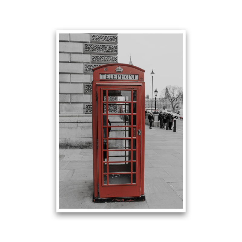 London Red Phonebox Modern Print Print Only