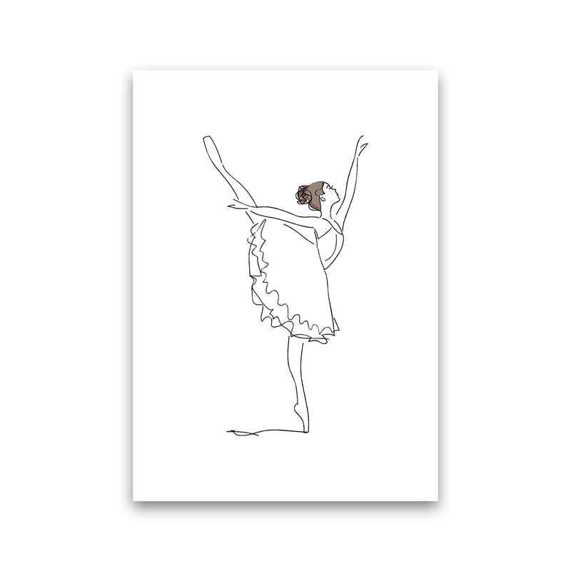 Ballet Dancer Line Drawing Modern Print Print Only