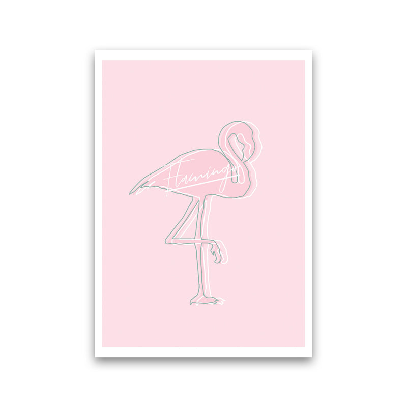 Pink Flamingo Modern Print Animal Art Print Print Only
