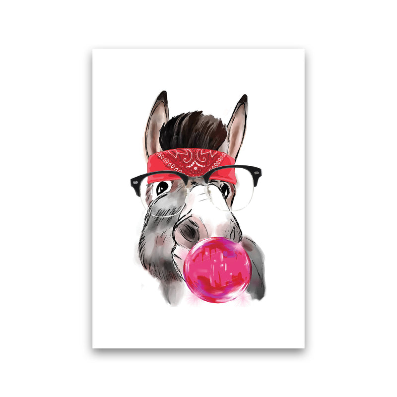 Gangster Donkey Modern Print Animal Art Print Print Only