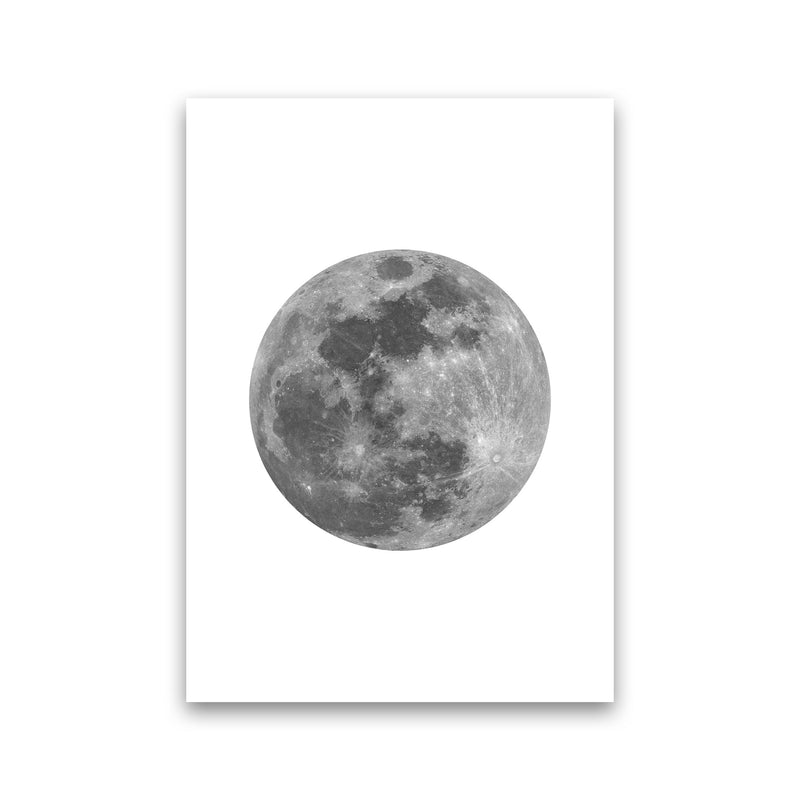 Grey Moon Modern Print Print Only