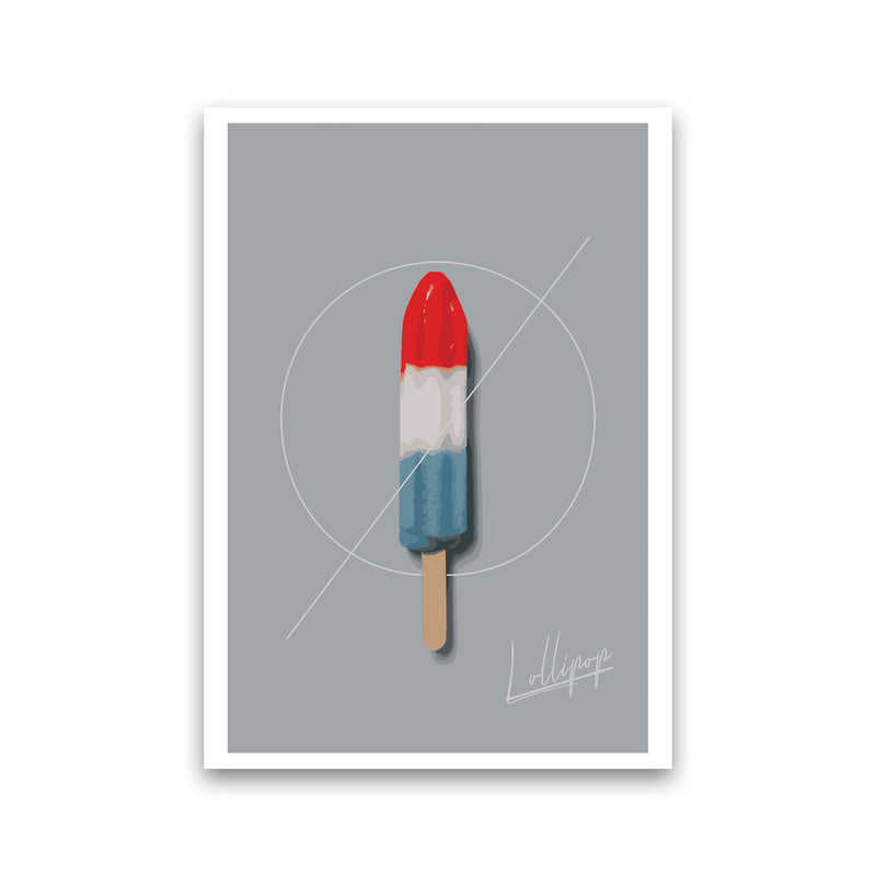 Ice Lolly Modern Print, Framed Kitchen Wall Art Print Only