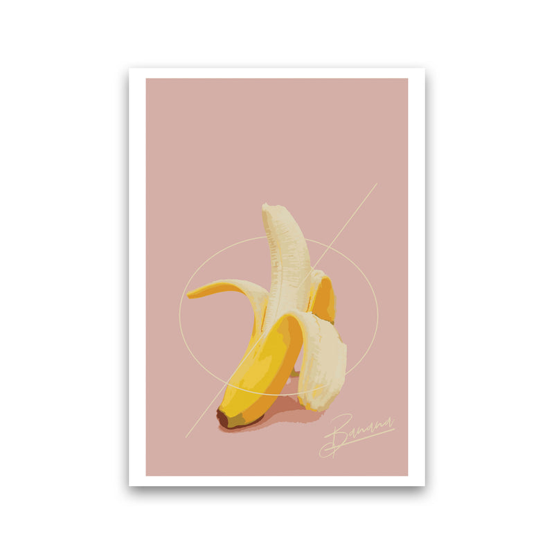 Banana Modern Print, Framed Kitchen Wall Art Print Only