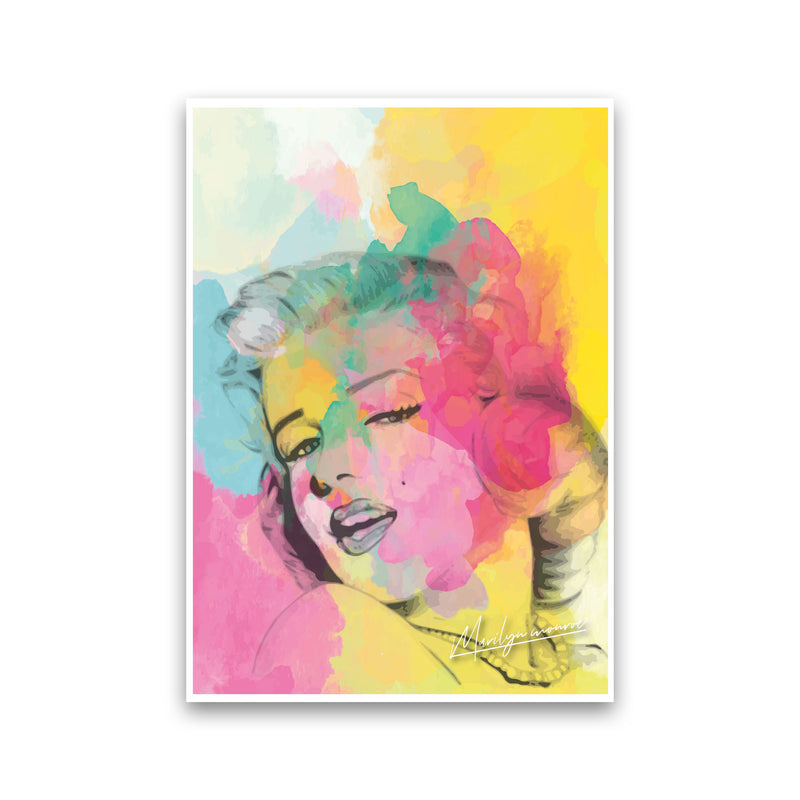 Marilyn Monroe In Colour Modern Print Print Only