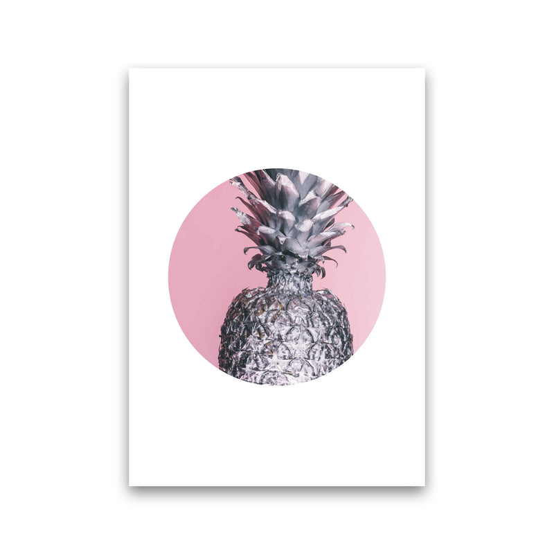 Pineapple Pink Circle Modern Print Print Only