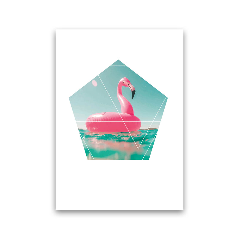 Pink Flamingo Inflatable Modern Print Print Only