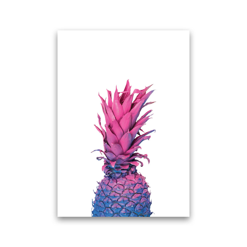 Purple And Blue Pineapple Modern Print Print Only