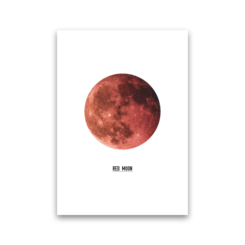 Red Moon Modern Print Print Only