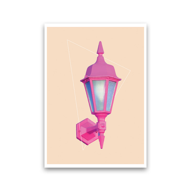 Pink Geo Lamp Modern Print Print Only