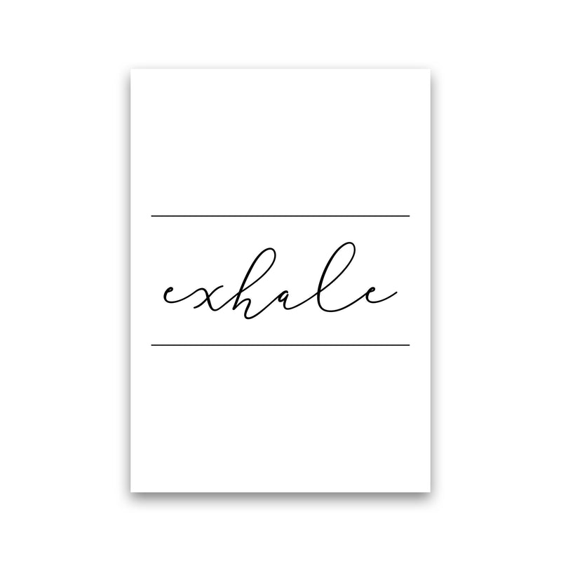 Exhale Framed Typography Wall Art Print Print Only