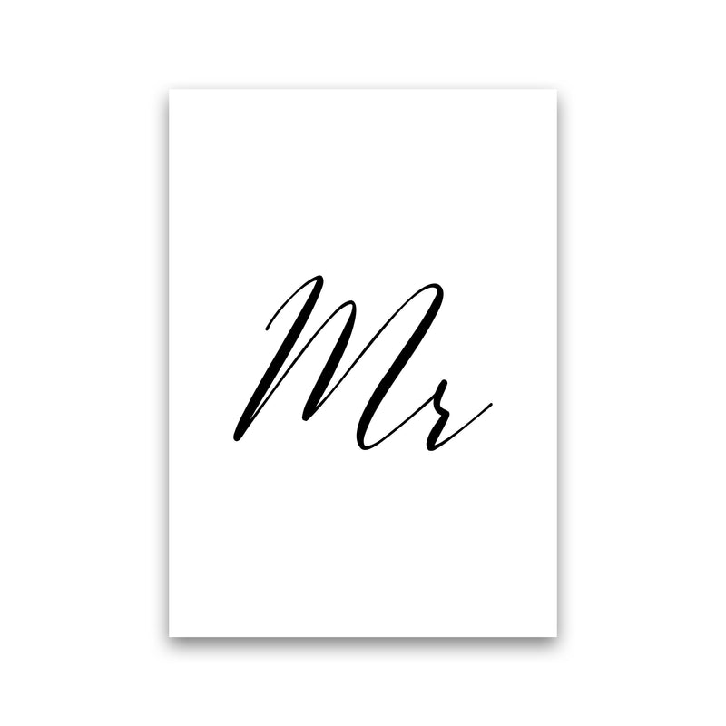 Mr Framed Typography Wall Art Print Print Only