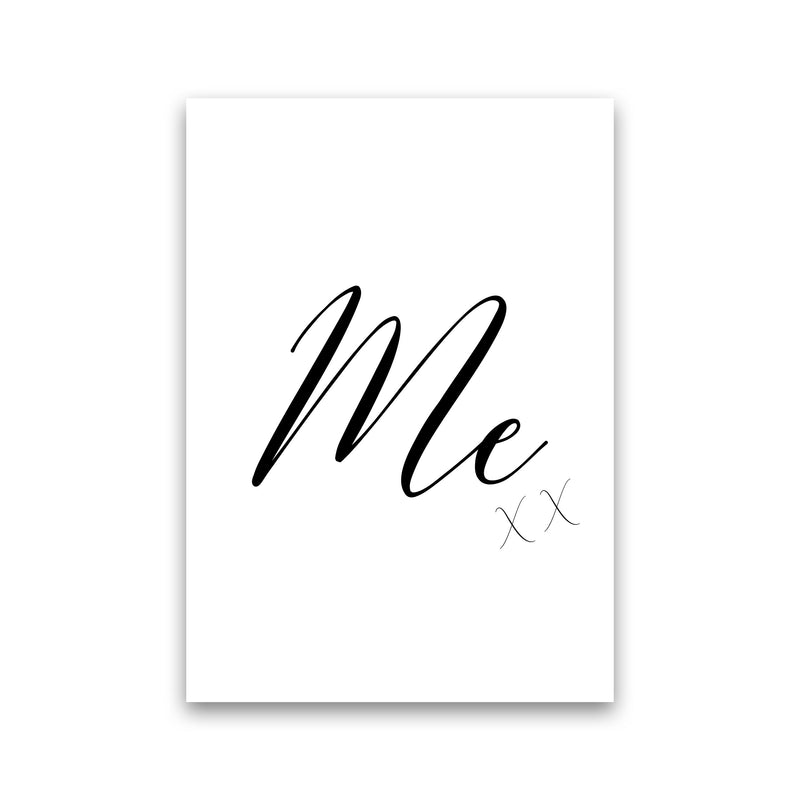 Me Framed Typography Wall Art Print Print Only