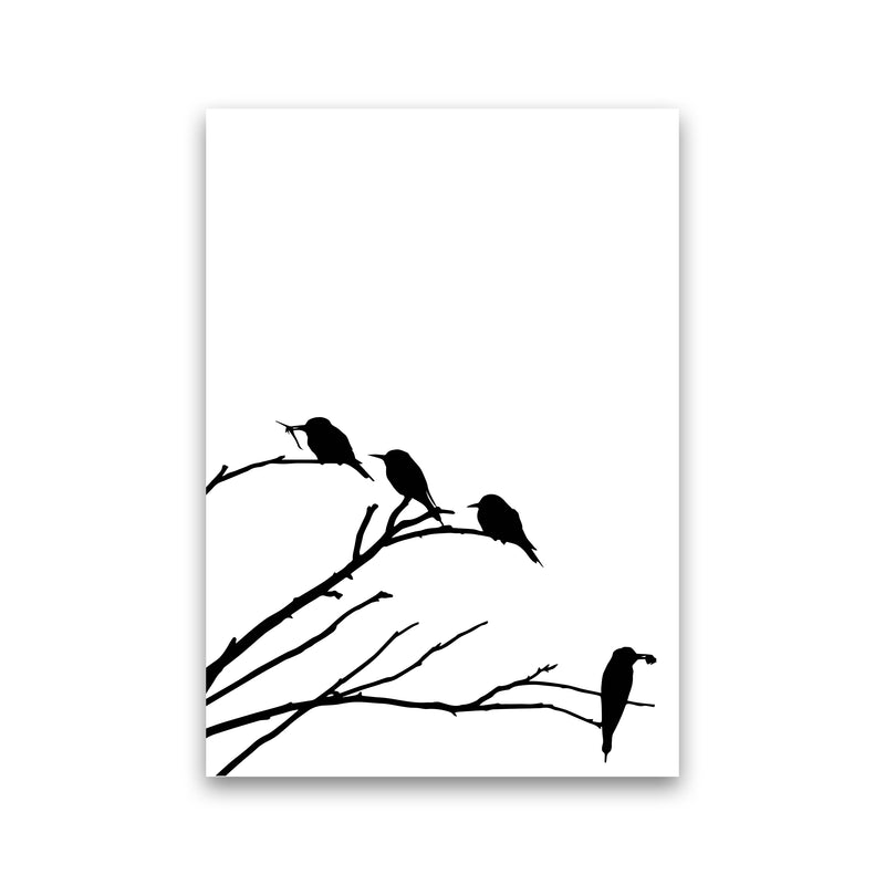 Corner Branch With Birds Art Print by Pixy Paper Print Only